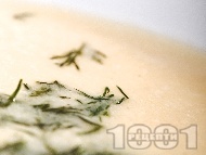 Рецепта Крем супа с карфиол, синьо сирене и прясно мляко